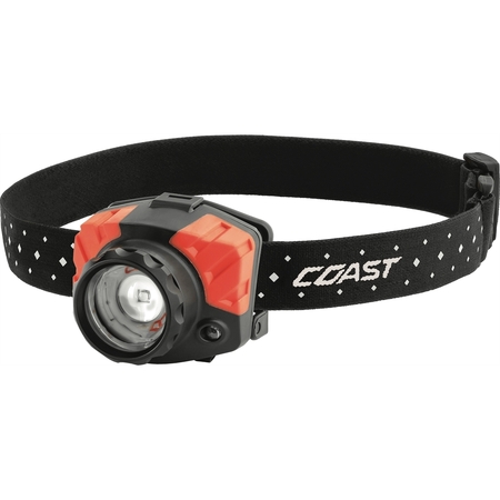 COAST PRODUCTS 700 Lumen Dual Color (White/Red) Focusing Rechargeable LED Headlamp, Rechargeable Battery Included 20755